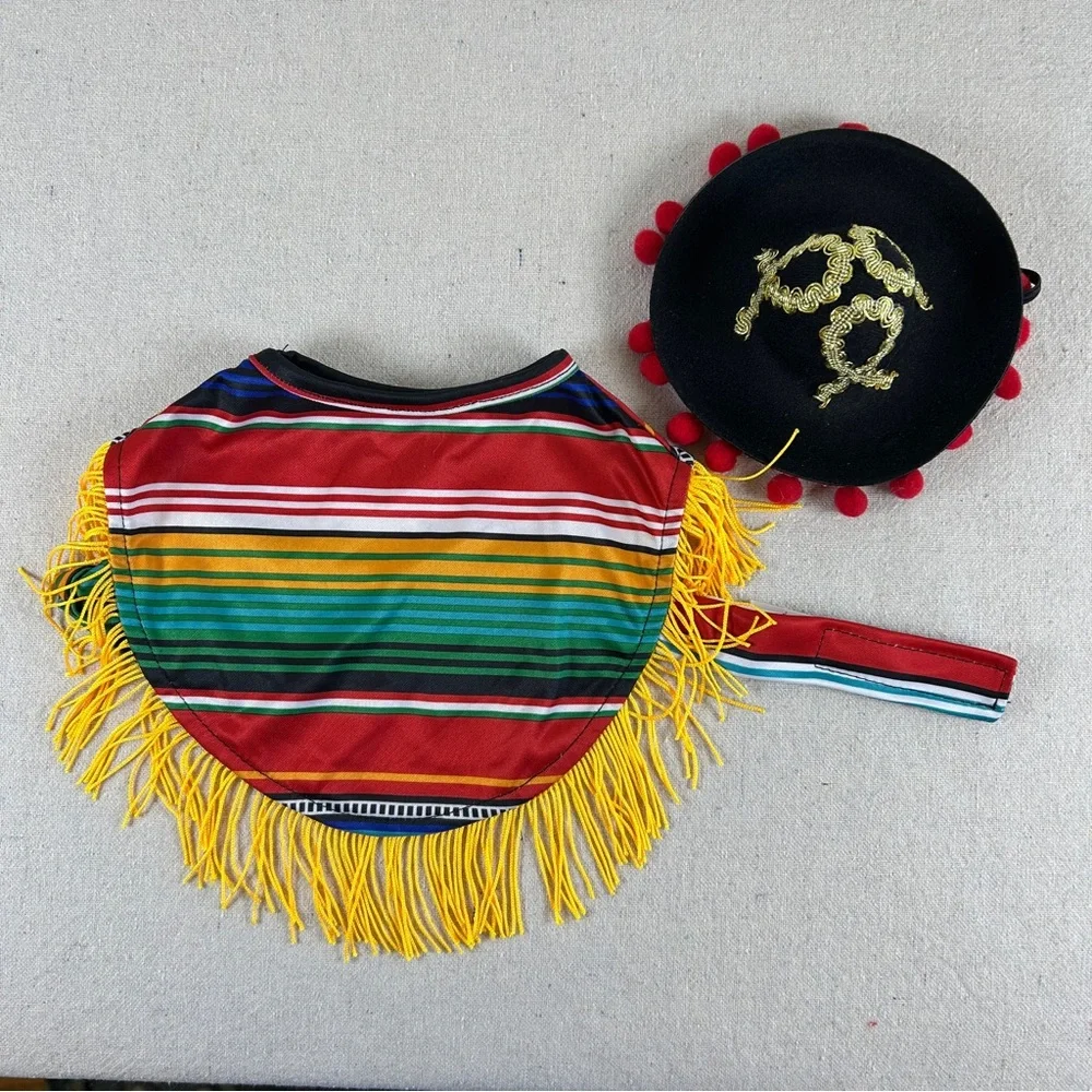 Cinco de Mayo Costume with Sombrero for Small Dog
